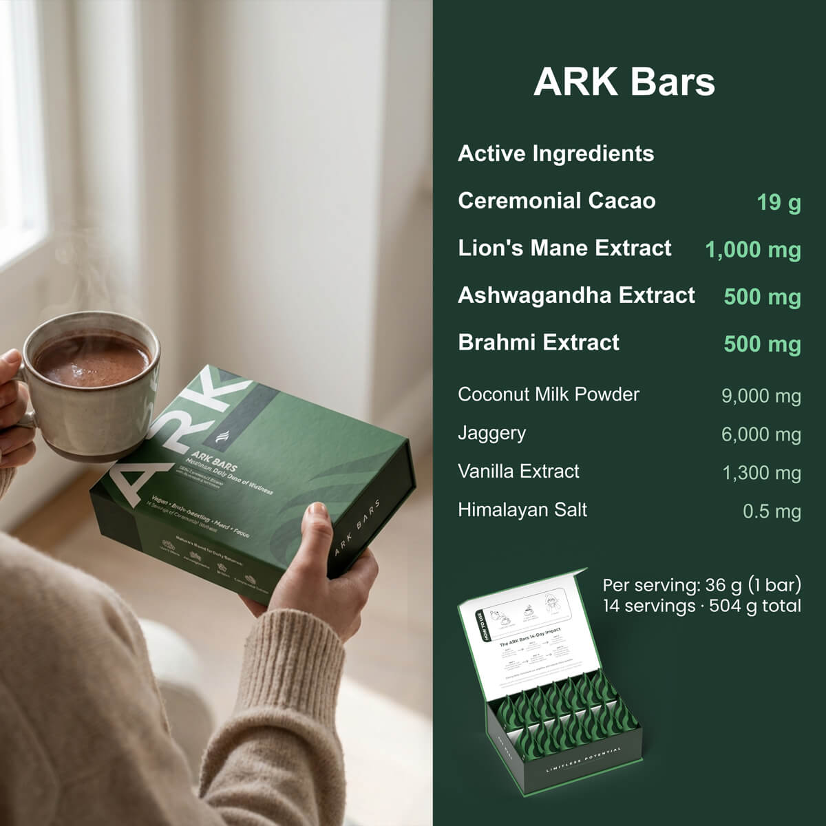 ARK BARS - Ceremonial Cacao with Adaptogens