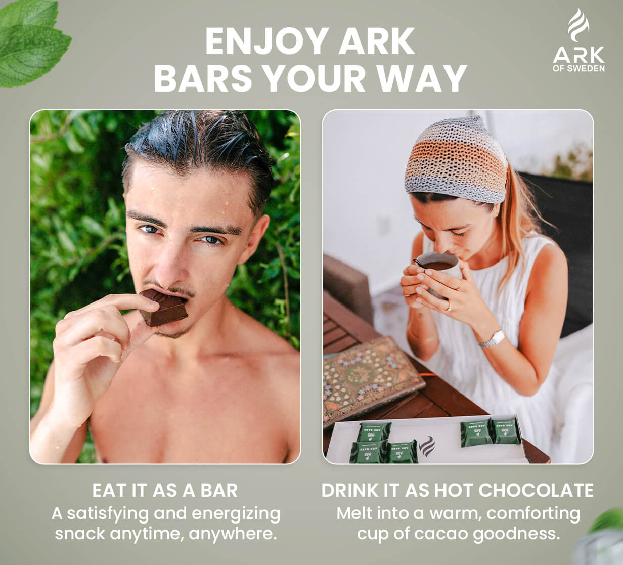 ARK BARS – 100% Förstärkt Ceremoniell Kakao